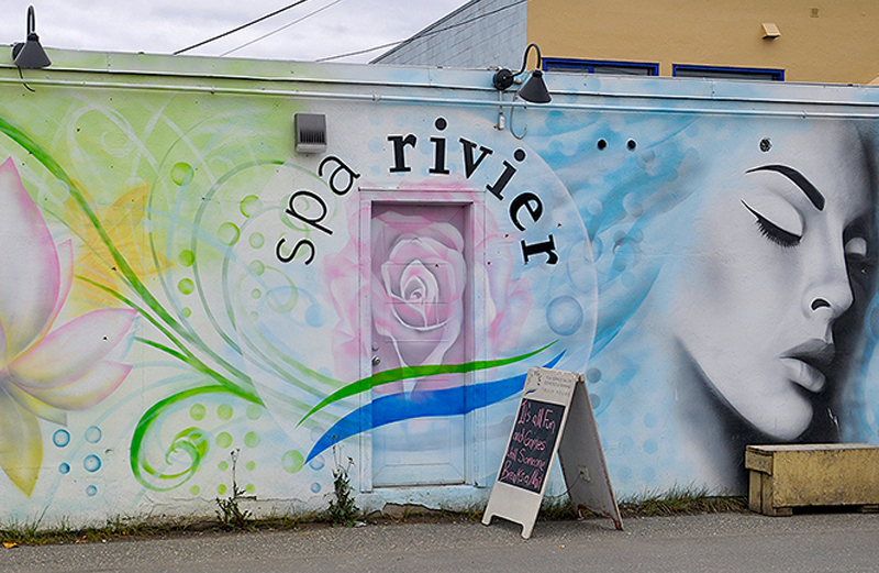 Spa Rivier Mural